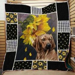 Redbone Coonhound Quilt Blanket Lukbu3 Dhc0301628Dd and Home Decor
