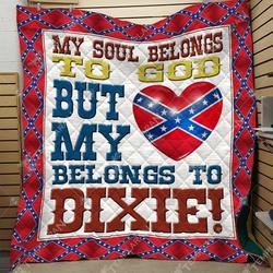 Redneck Dixie Confederate Flag 3D Customized Quilt TUH26258 PLEN2407 and Home Decor
