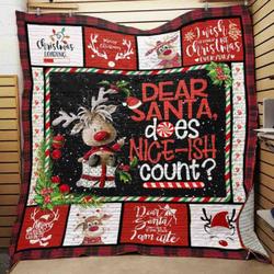 Reindeer Baby Christmas JFJ11915 3D Customized Quilt 2707 and Home Decor