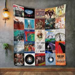 Reo Speedwagon Album Covers Quilt Blanket and Home Decor