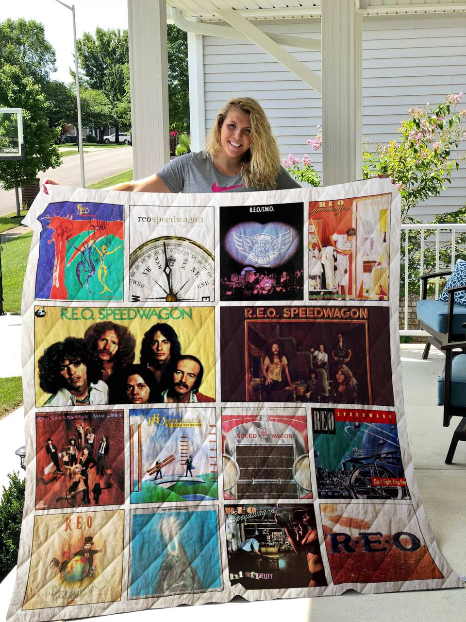 Reo Speedwagon Quilt Blanket 02 and Home Decor