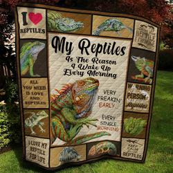 Reptile Quilt Blanket Bbb050672Ht and Home Decor