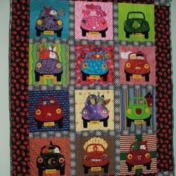 Retro Car Hur Quilt Cysimj and Home Decor