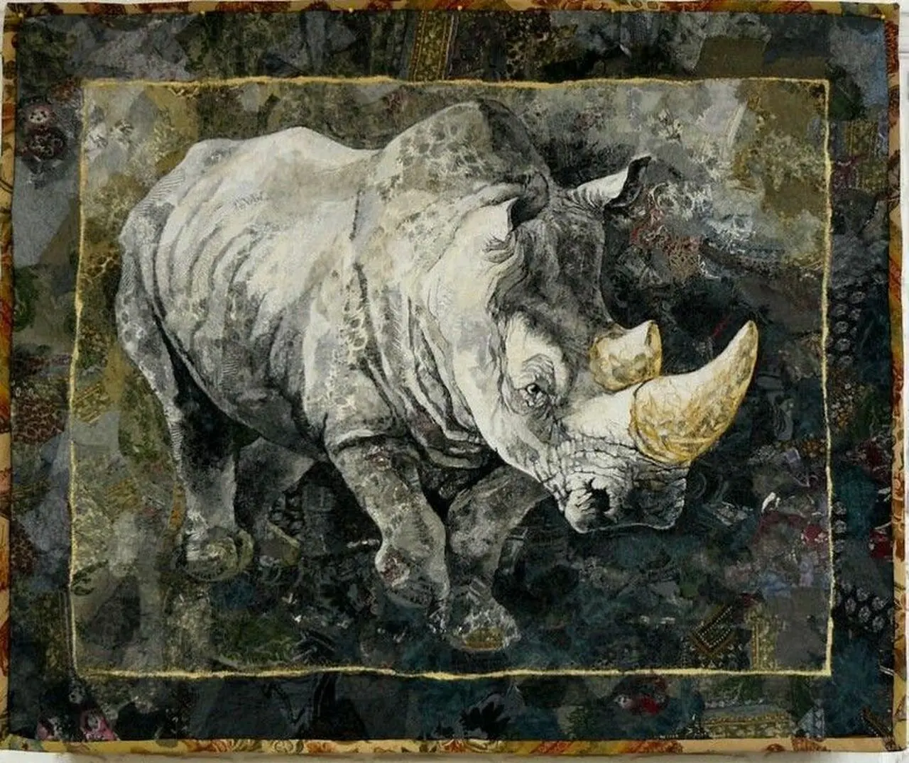 Rhinoceros Quilt Tdhds and Home Decor