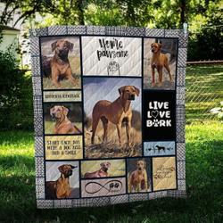 Rhodesian Ridgeback Pawsome Hur Quilt jt and Home Decor