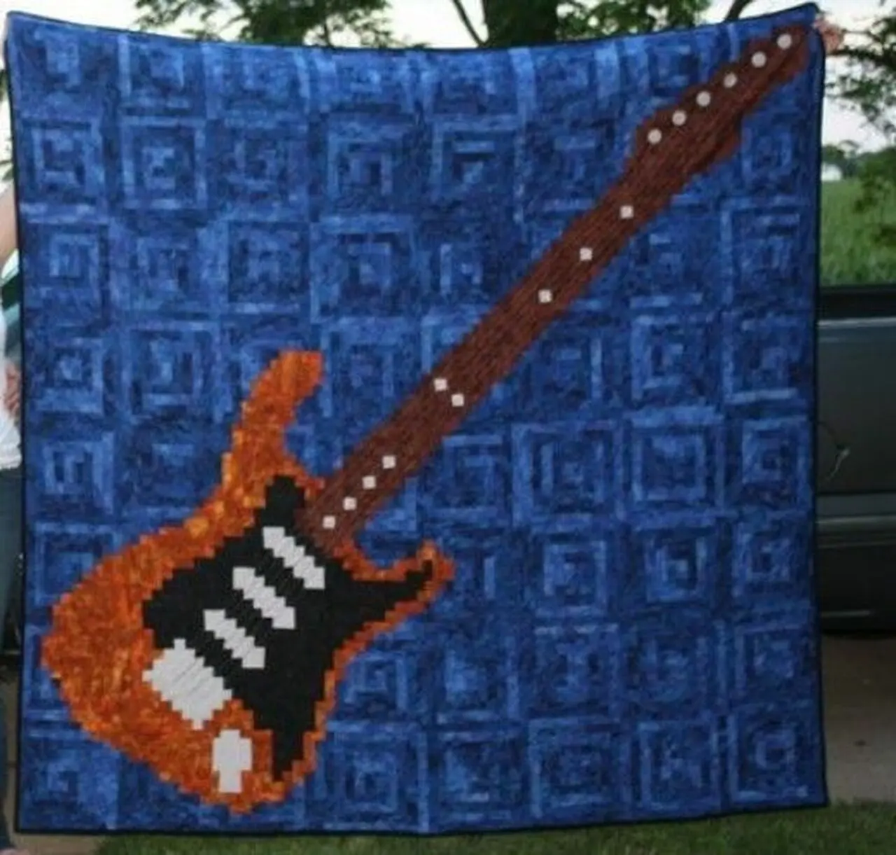 Rhythm In Blue Quilt Tdhgo and Home Decor