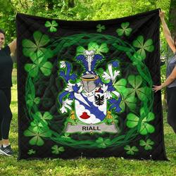 Riall Or Ryle Ireland Irish Celtic Shamrock Knot Circle JFJ11941 3D Customized Quilt 2707 and Home Decor