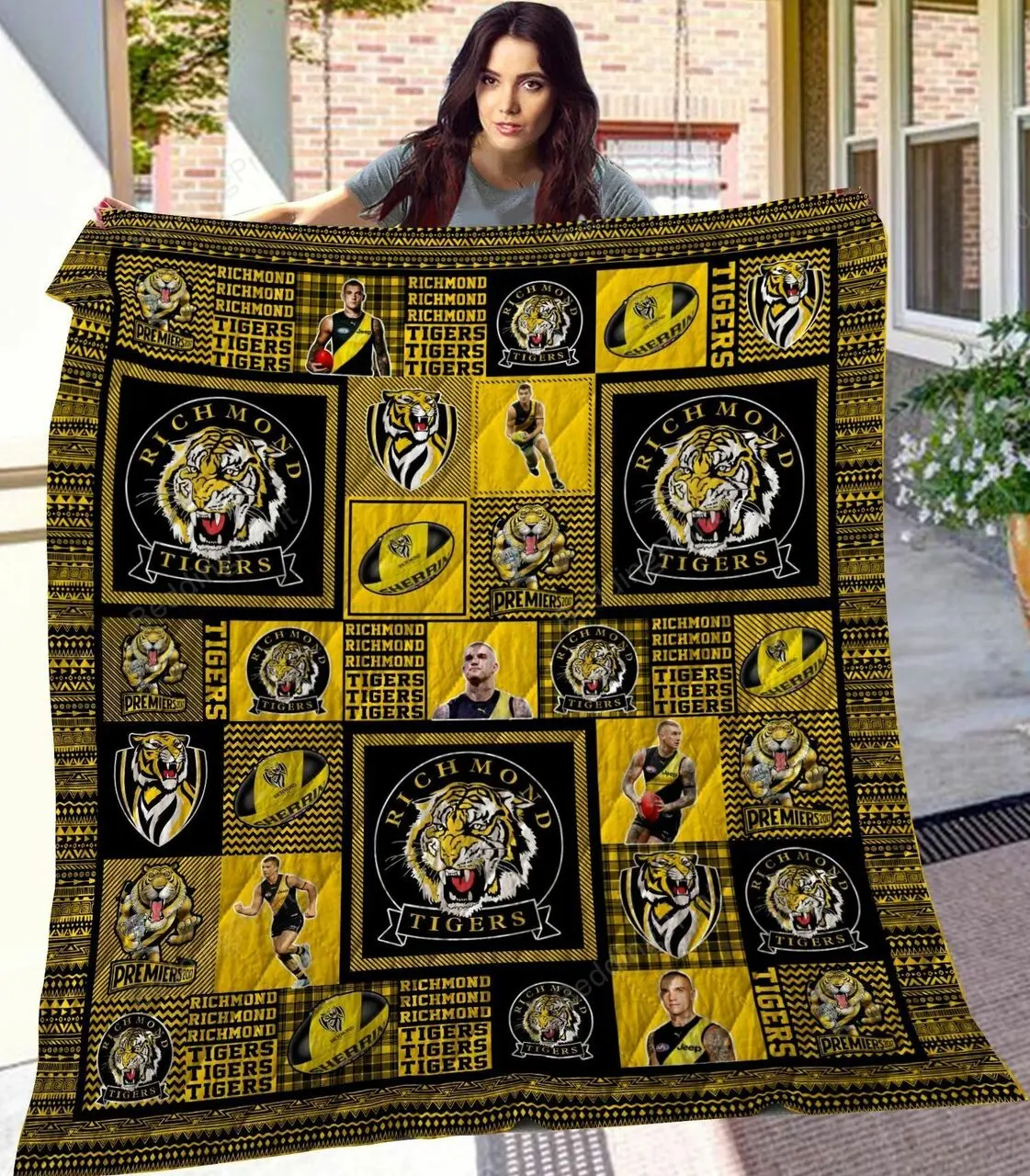 Richmond Tigers Quilt Blanket and Home Decor
