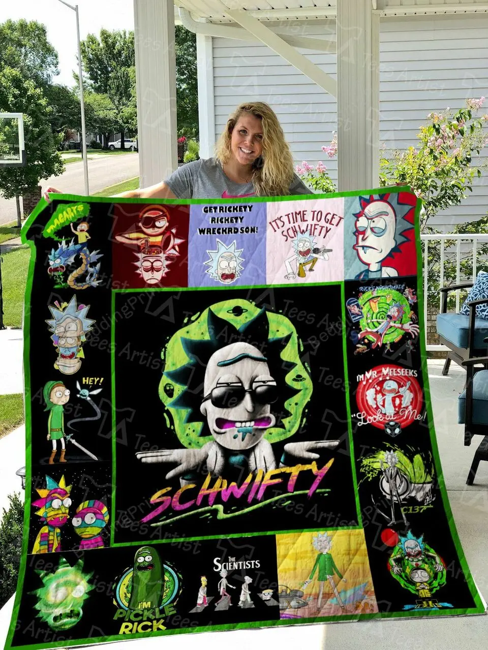 Rick And Morty Quilt Blanket 0456 and Home Decor