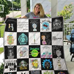 Rick And Morty Quilt and Home Decor