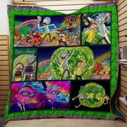 Rick And Morty Quilt V1 and Home Decor