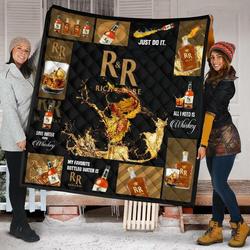 Rick And Rare All I Need Is Whiskey Funny Gift Quilt and Home Decor