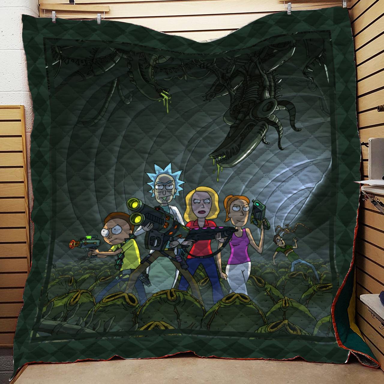 Rick In Cave Quilt and Home Decor