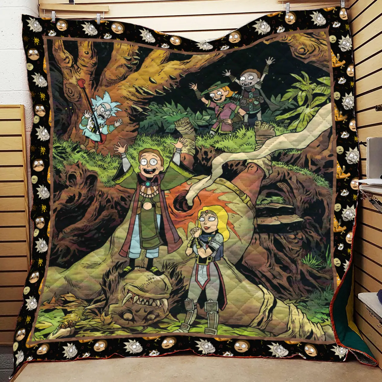 Rick In Orc Forest Quilt and Home Decor