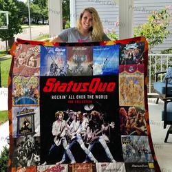 Rick Parfitt Albums Cover Poster Quilt and Home Decor
