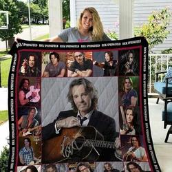 Rick Springfield Legend Singer Signed For Fan Quilt Blanket Quilt Blanket and Home Decor