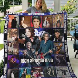 Rick Springfield Quilt Blanket For Birthday Christmas Rick Springfield and Home Decor