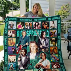 Rick Springfield Quilt Blanket Gifts For Fans Birthday Christmas Music Gifts and Home Decor