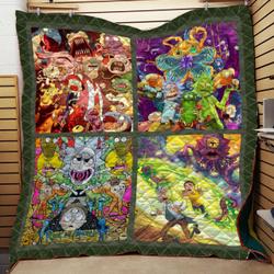 Rick Vs Monster Quilt and Home Decor