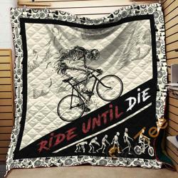 Ride Until Die Cycling Blanket TH1707 Quilt and Home Decor