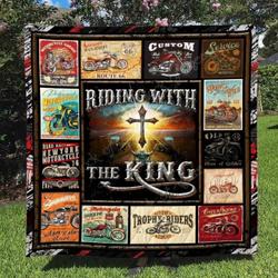 Riding With The King Blanket Kc1507 Quilt and Home Decor