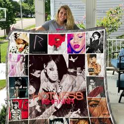 Rihanna Albums Cover Poster Quilt Blanket Ver 2 and Home Decor