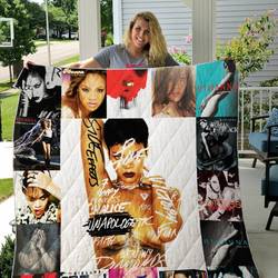 Rihanna Quilt Blanket For Fans Ver 17 and Home Decor