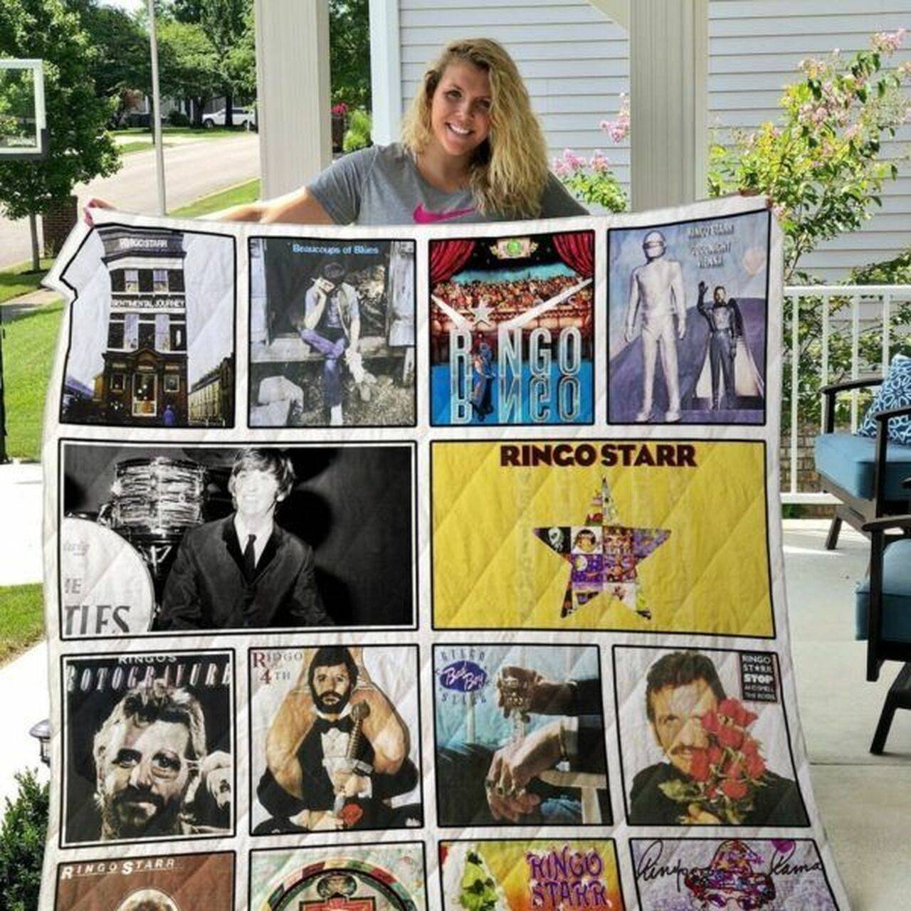Ringo Starr 3D Personalized Customized Quilt Blanket 10 and Home Decor