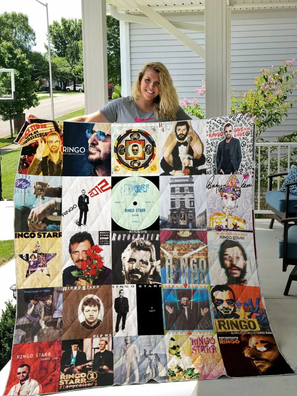Ringo Starr Albums Quilt Blanket For Fans Ver 25 and Home Decor