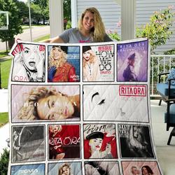 Rita Ora Quilt Blanket and Home Decor