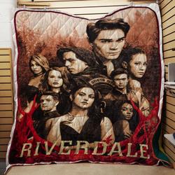 Riverdale Sepia Tone Cast Plush Quilt and Home Decor