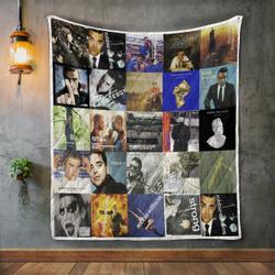 Robbie Williams Album Covers Quilt Blanket and Home Decor