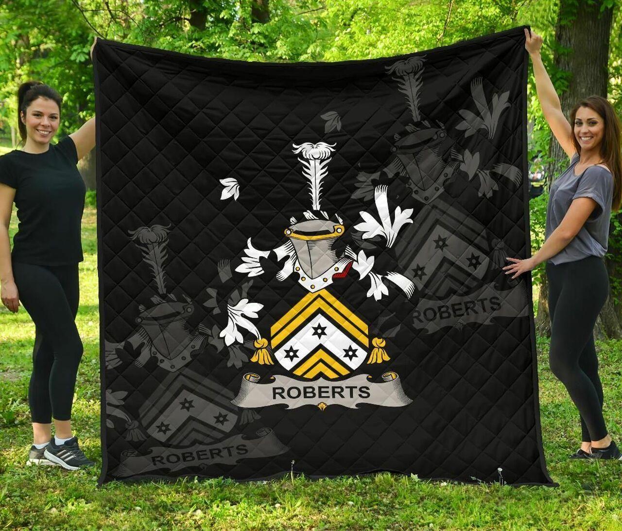 Roberts Ireland Irish Family Crest JFJ11982 3D Customized Quilt 2707 and Home Decor