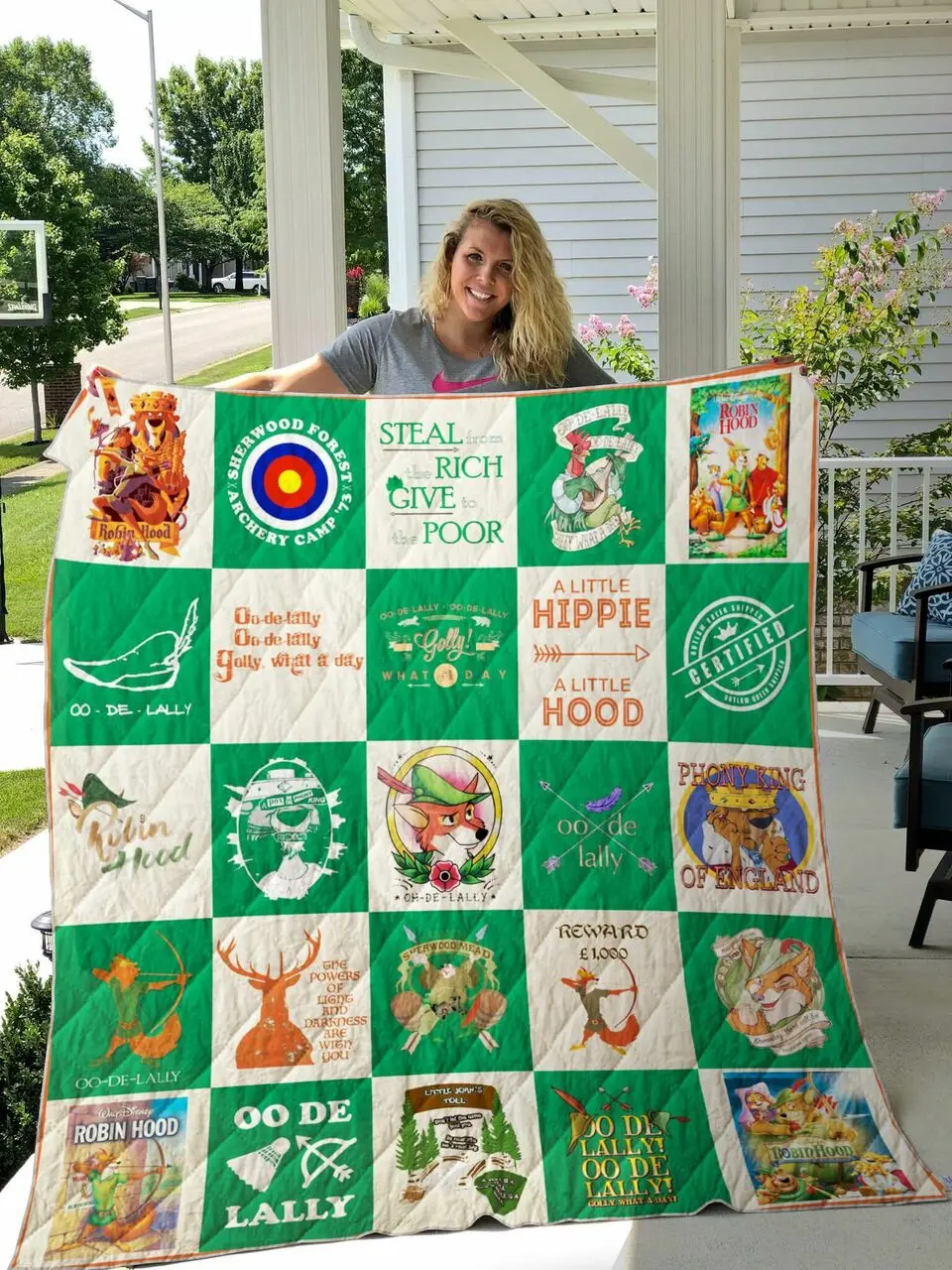 Robin Hood Quilt Blanket For Fans Ver25 and Home Decor