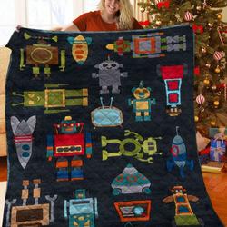 Robot JFJ11990 3D Customized Quilt 2707 and Home Decor