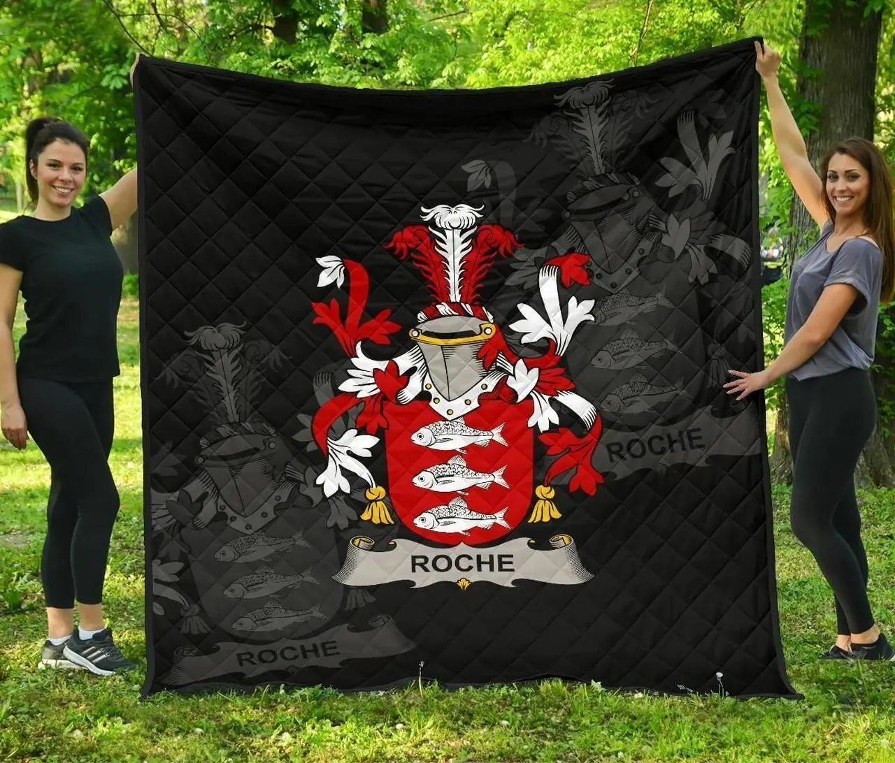Roche Ireland Irish Family Crest JFJ11991 3D Customized Quilt 2707 and Home Decor