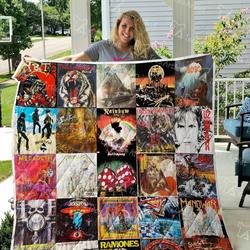Rock Band Quilt Blanket 0757 and Home Decor