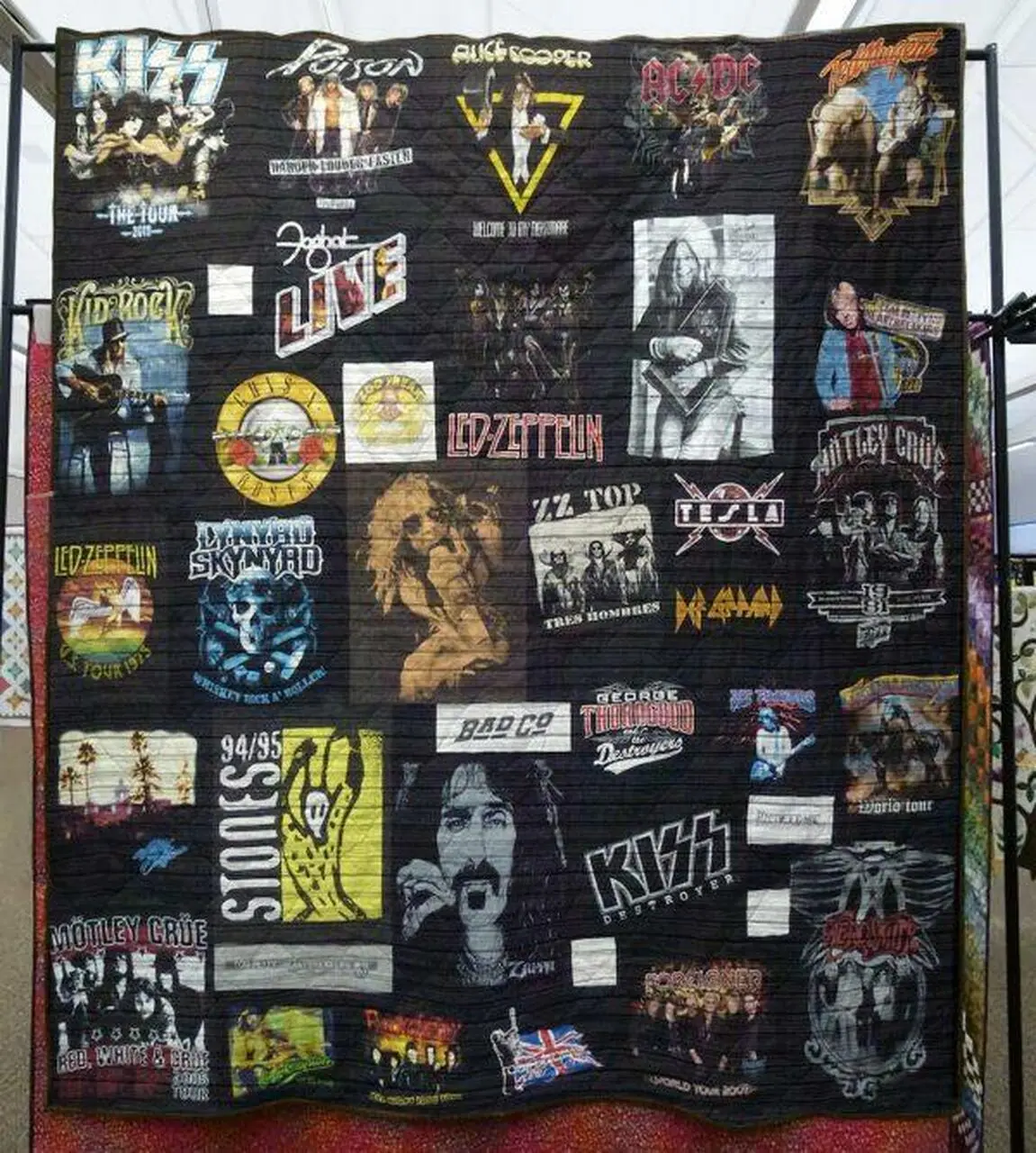 Rock N Roll Quilt Blanket Lk08 Quilt and Home Decor