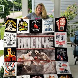 Rocky Balboa Quilt Blanket For Fans Ver 17-1 and Home Decor