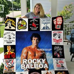Rocky Balboa Quilt Blanket For Fans Ver 17-2 and Home Decor