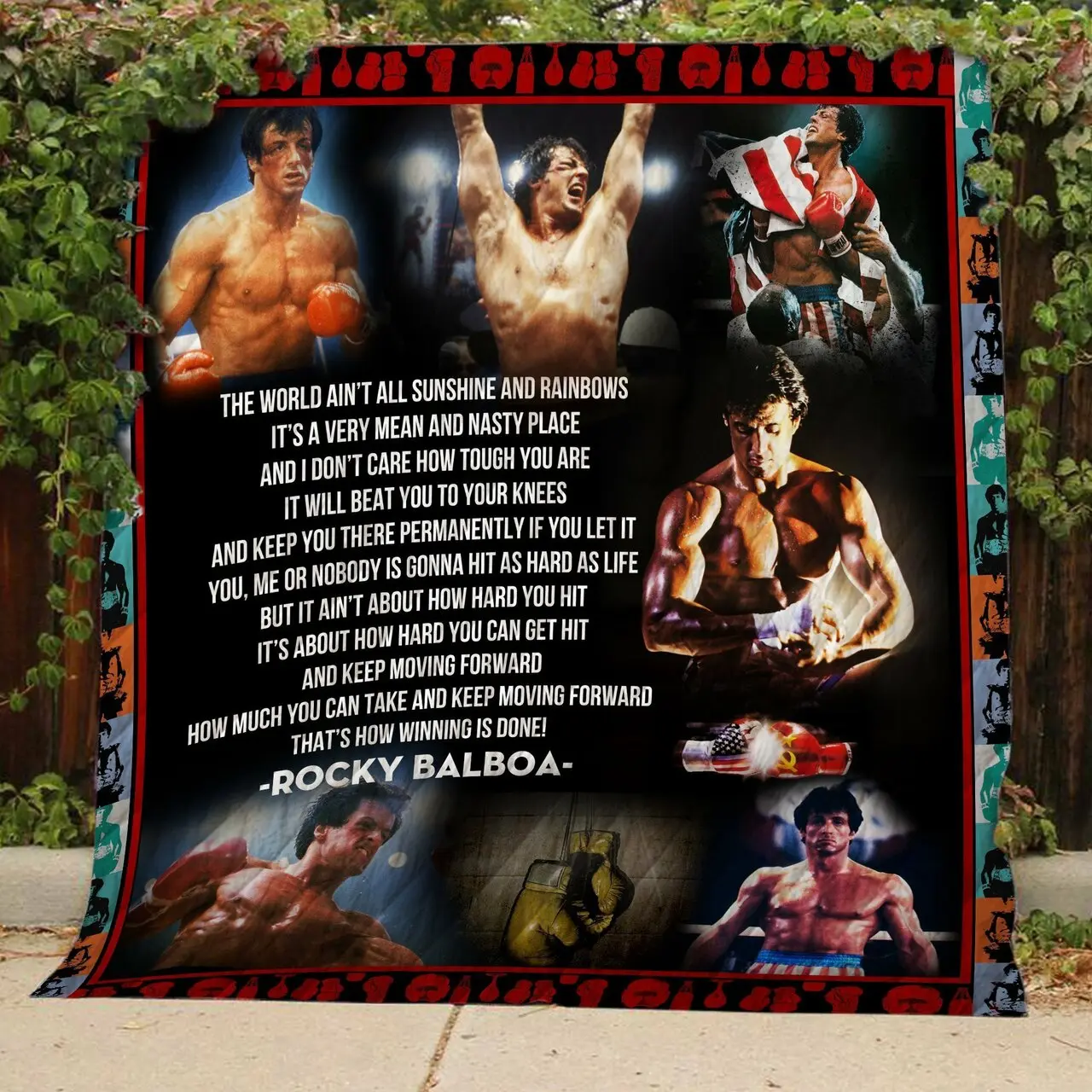 Rocky Balboa V1 - Quilt and Home Decor