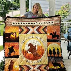 Rodeo Cowboy Quilt Blanket 01289  Quilt and Home Decor
