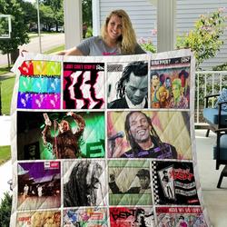 Roger Charlery Albums Quilt Blanket 02 and Home Decor
