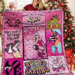 Roller Skating JFJ12025 3D Customized Quilt 2707 and Home Decor