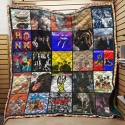 Rolling Stones Collage Blanket Th10072019 Quilt and Home Decor
