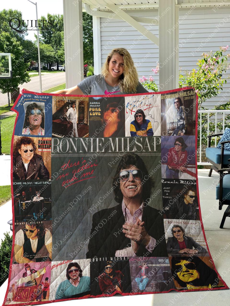 Ronnie Milsap Albums Quilt Blanket For Fans Ver 17 and Home Decor
