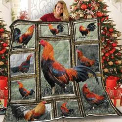 Rooster K V1 3D Customized Quilt and Home Decor