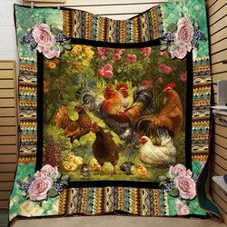 Rooster Quilt Ekh and Home Decor