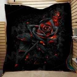 Rose Quilt Blanket Dhc0910596Vt and Home Decor