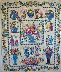 Roseville Vase Quilt Tdhnk and Home Decor